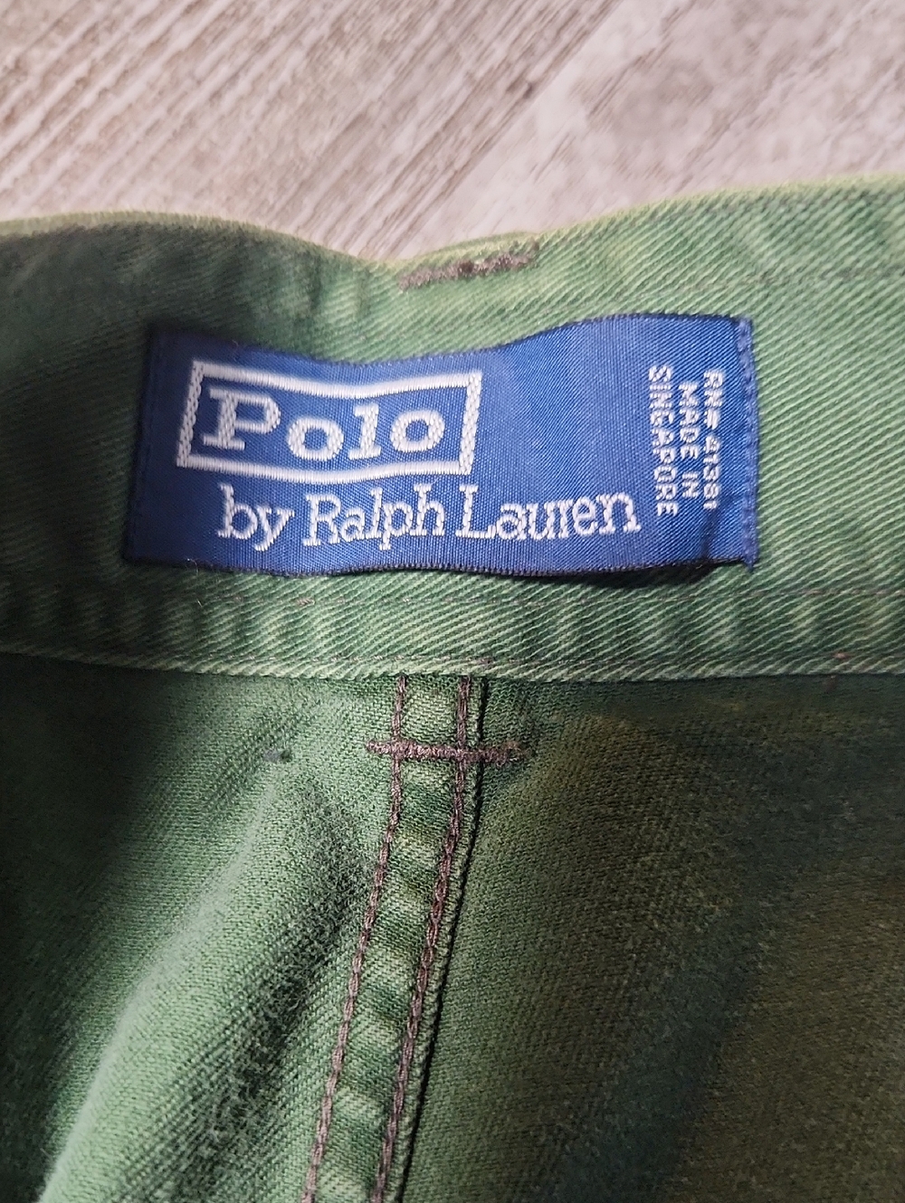 Ralph Lauren Olive Green Men's Chino Cargo Shorts - Picture 2 of 4